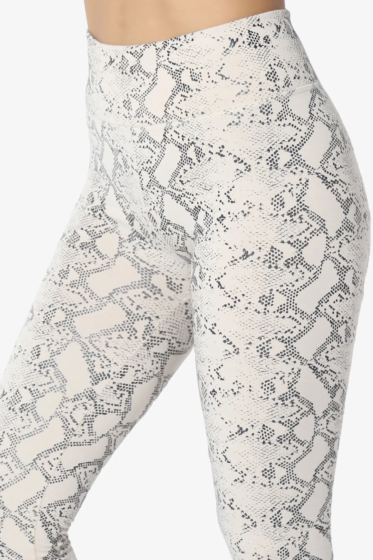 Donddi Snake Print Fleece Leggings