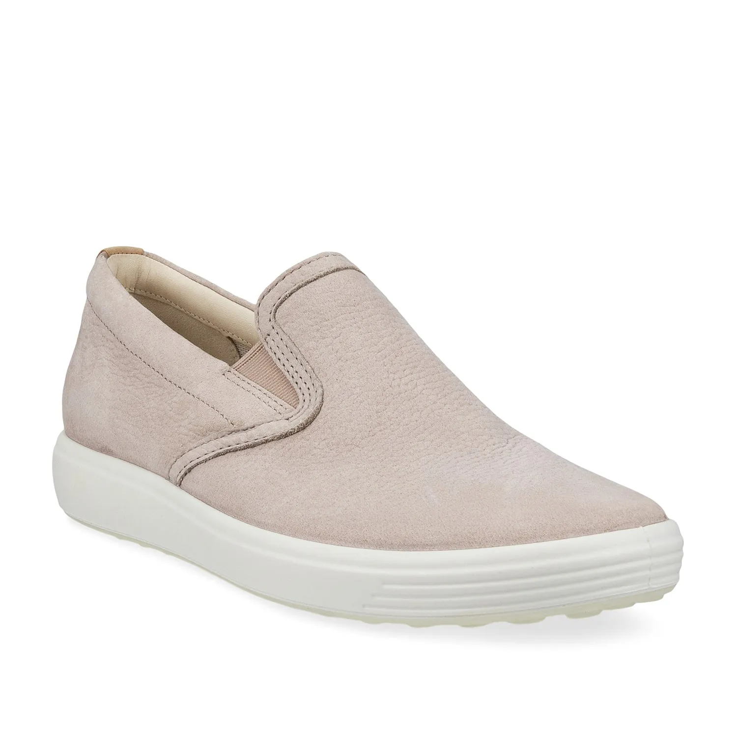 ECCO Women's Soft 7 Slip-On in Grey Rose/Powder