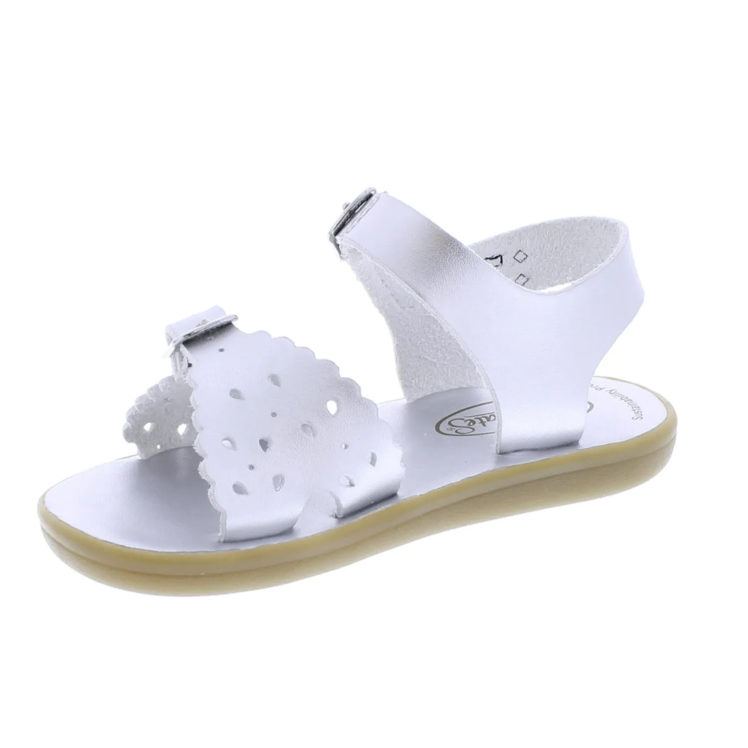 Eco-Ariel Silver Waterproof Velcro Sandal