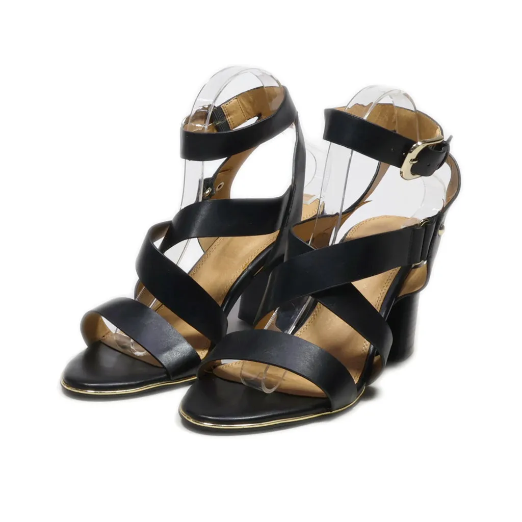 F&F Flat Sandals Leather Black Colour For Women