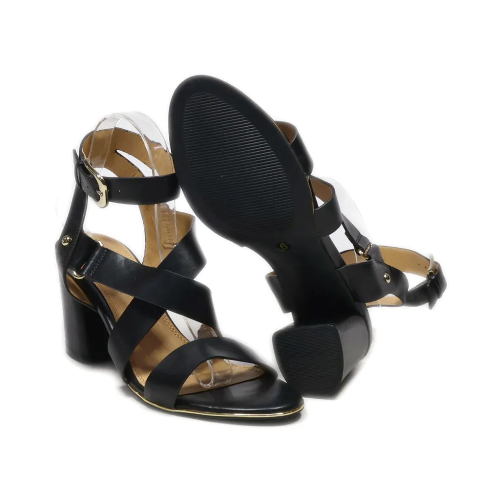 F&F Flat Sandals Leather Black Colour For Women