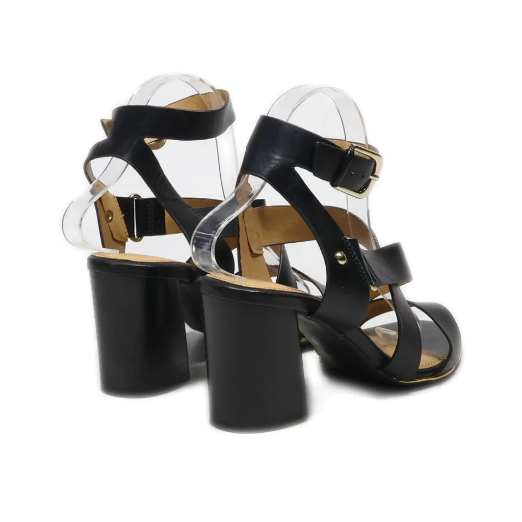 F&F Flat Sandals Leather Black Colour For Women