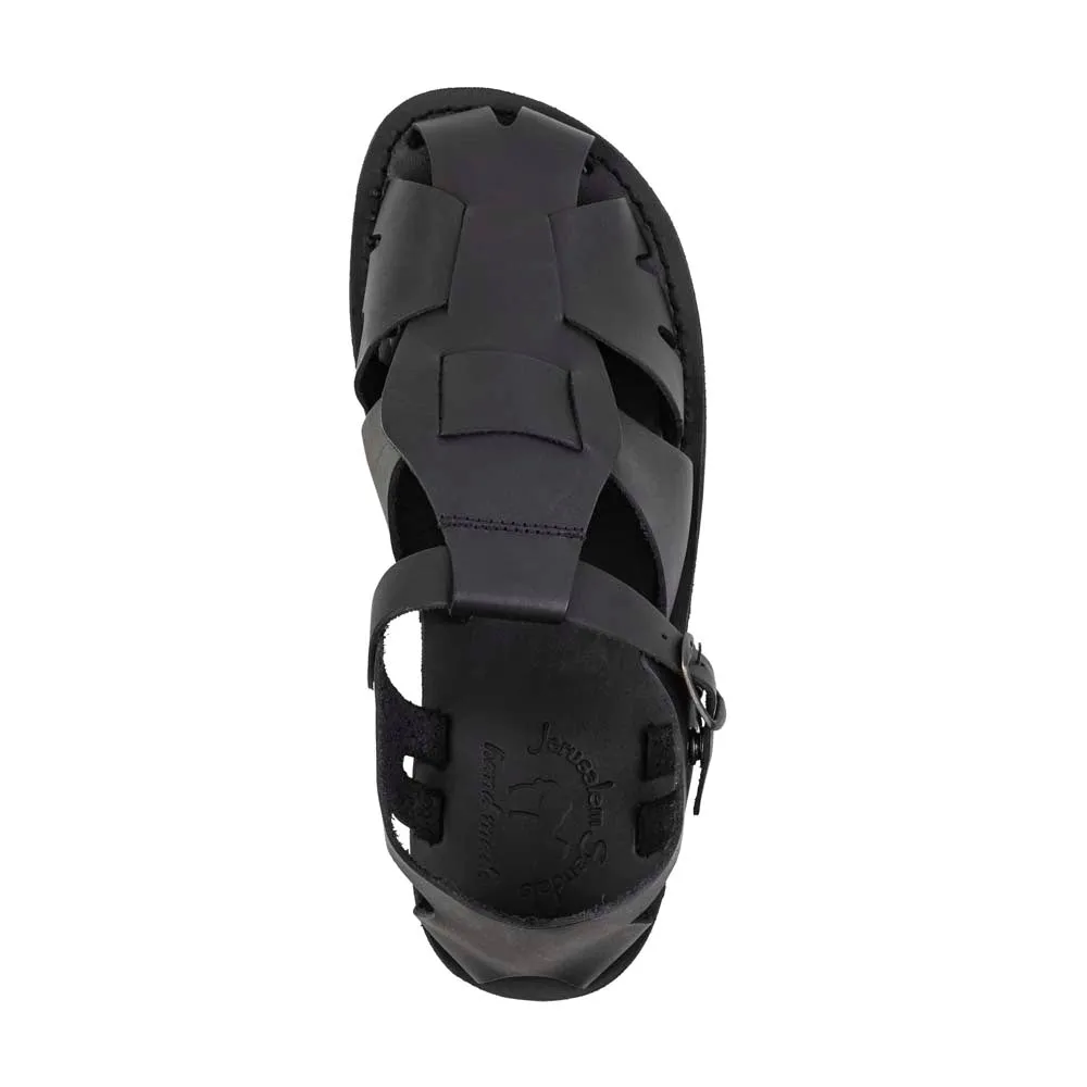 Finn - Leather Nomad Sandal | Black