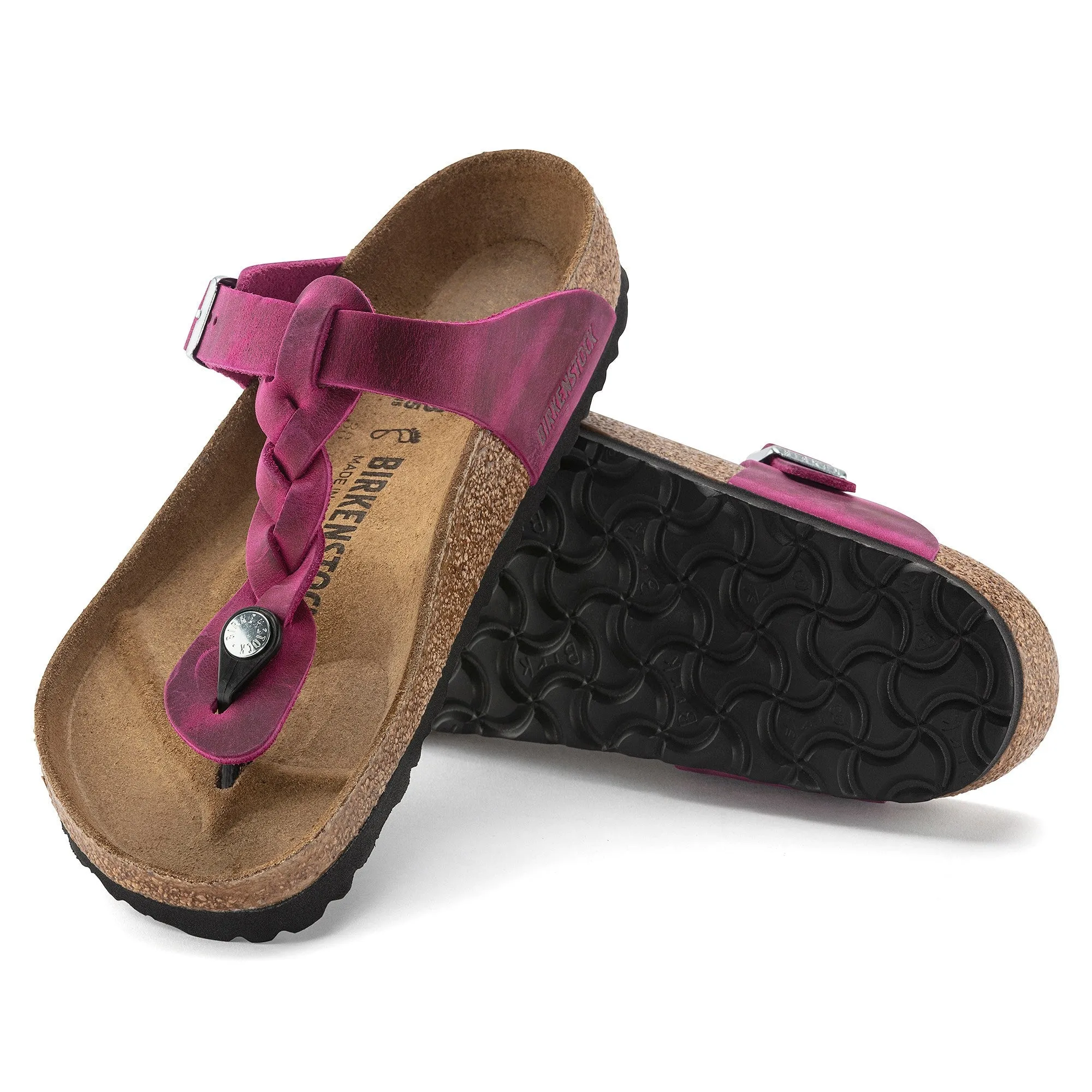 Gizeh Braided | Oiled Leather | Festival Fuchsia