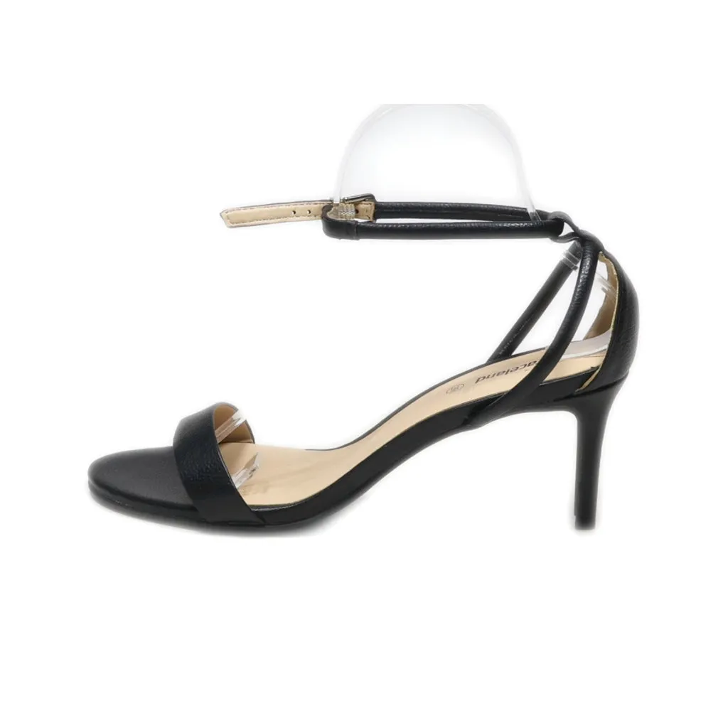 Graceland High-Heel Sandals Leather Black Colour For Women