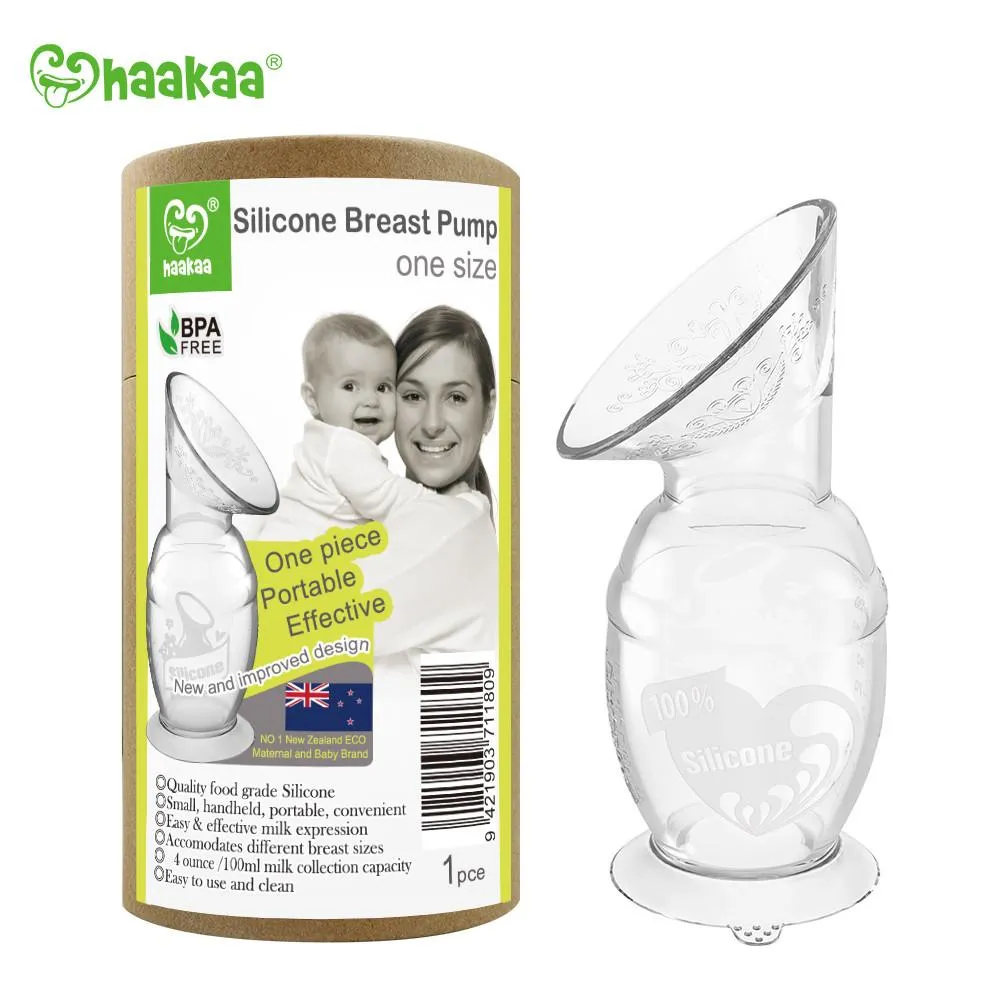 Haakaa Generation 2 Silicone Breast Pump with Suction Base 4 oz