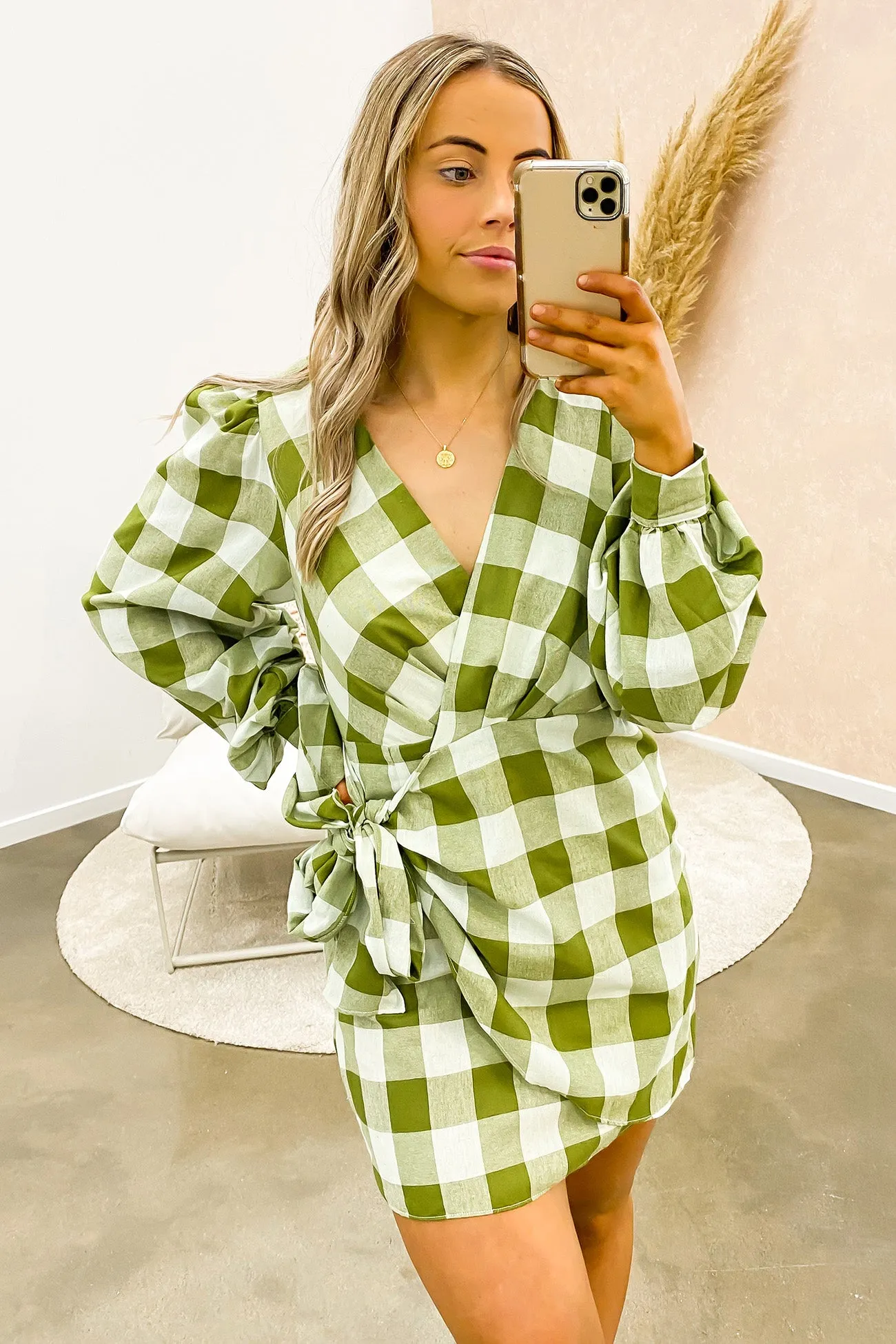 Hailey Mini Dress Green