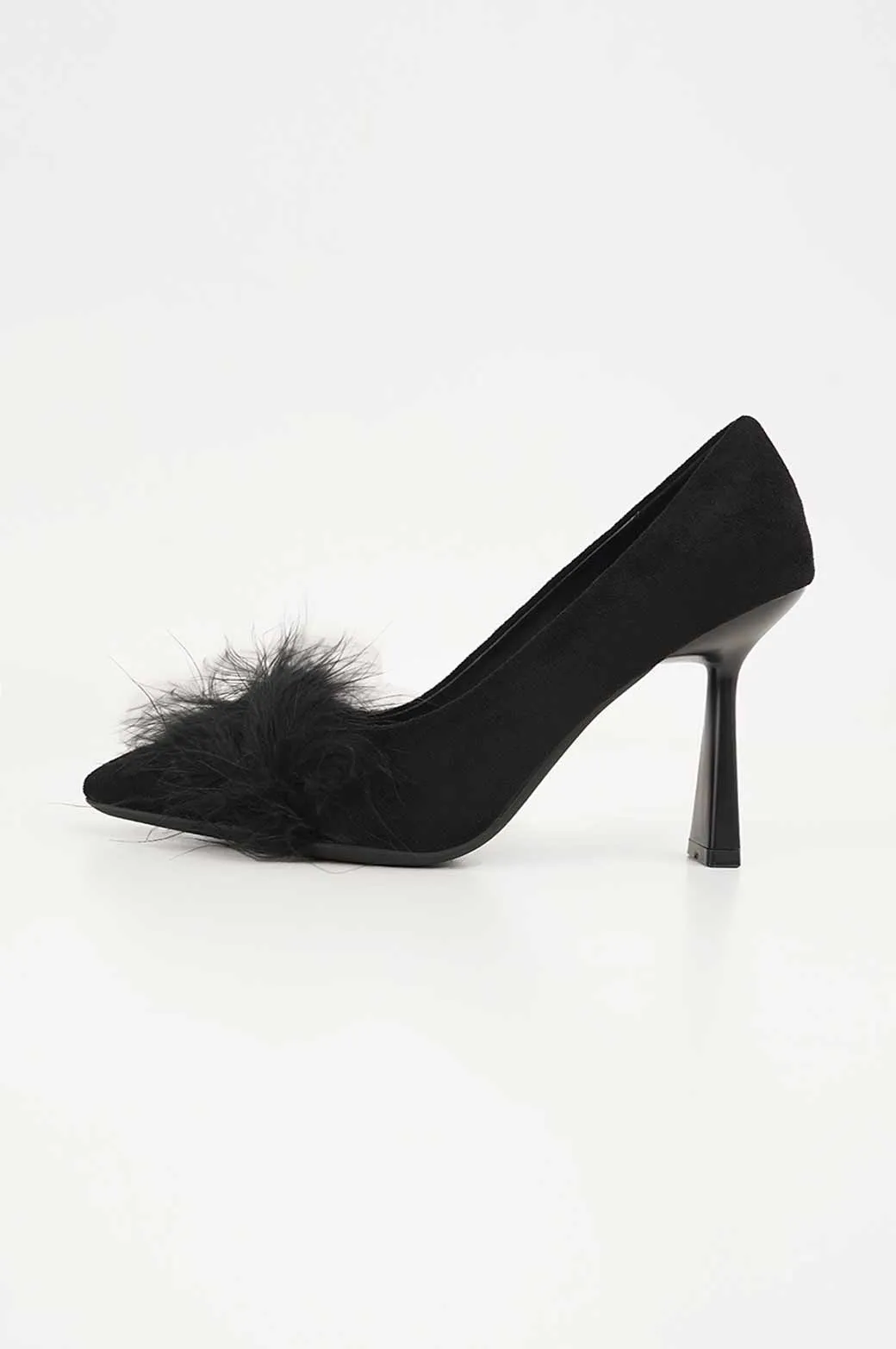 HEEL WITH FUR