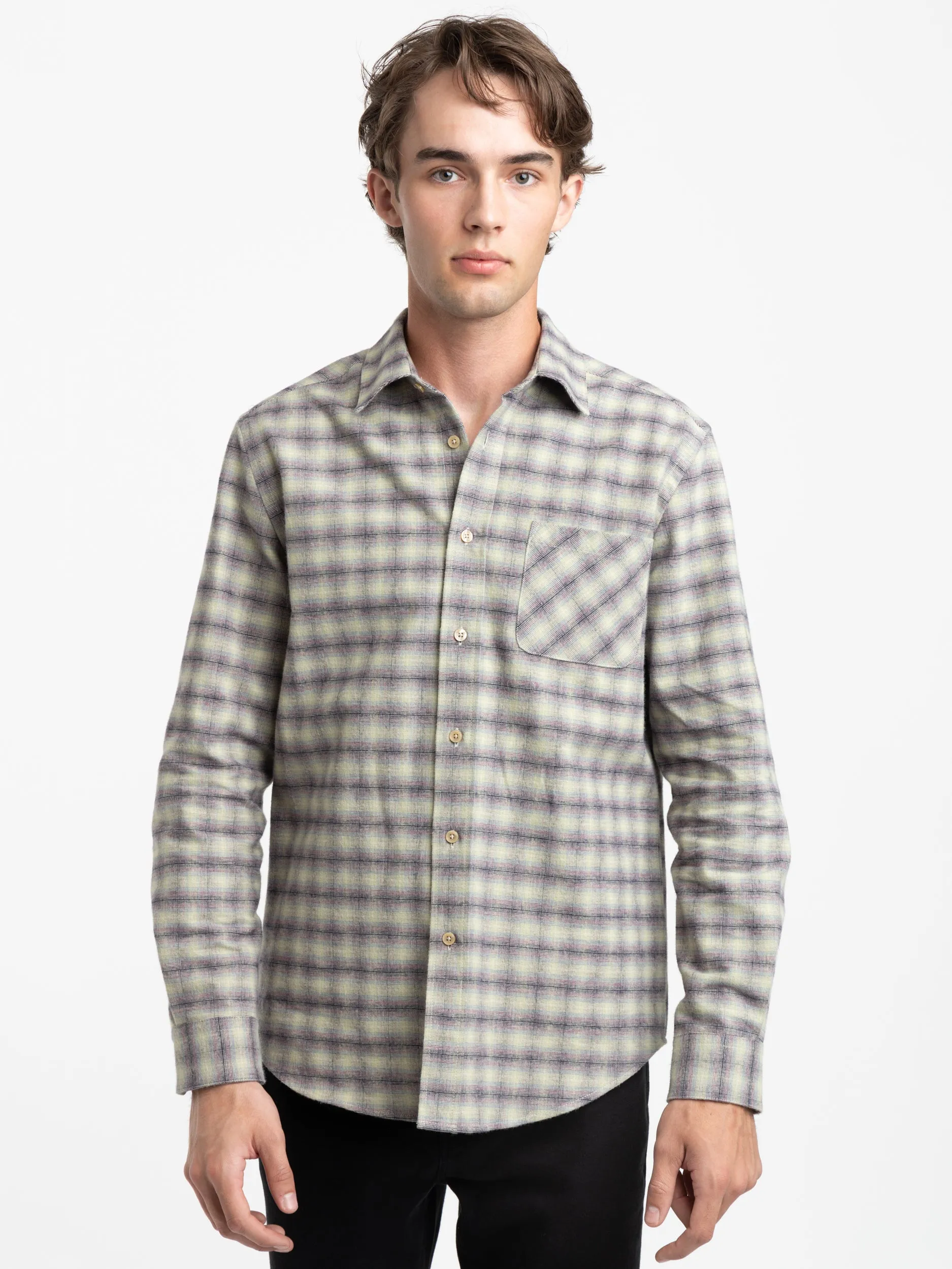 Illusion Green Check Shirt