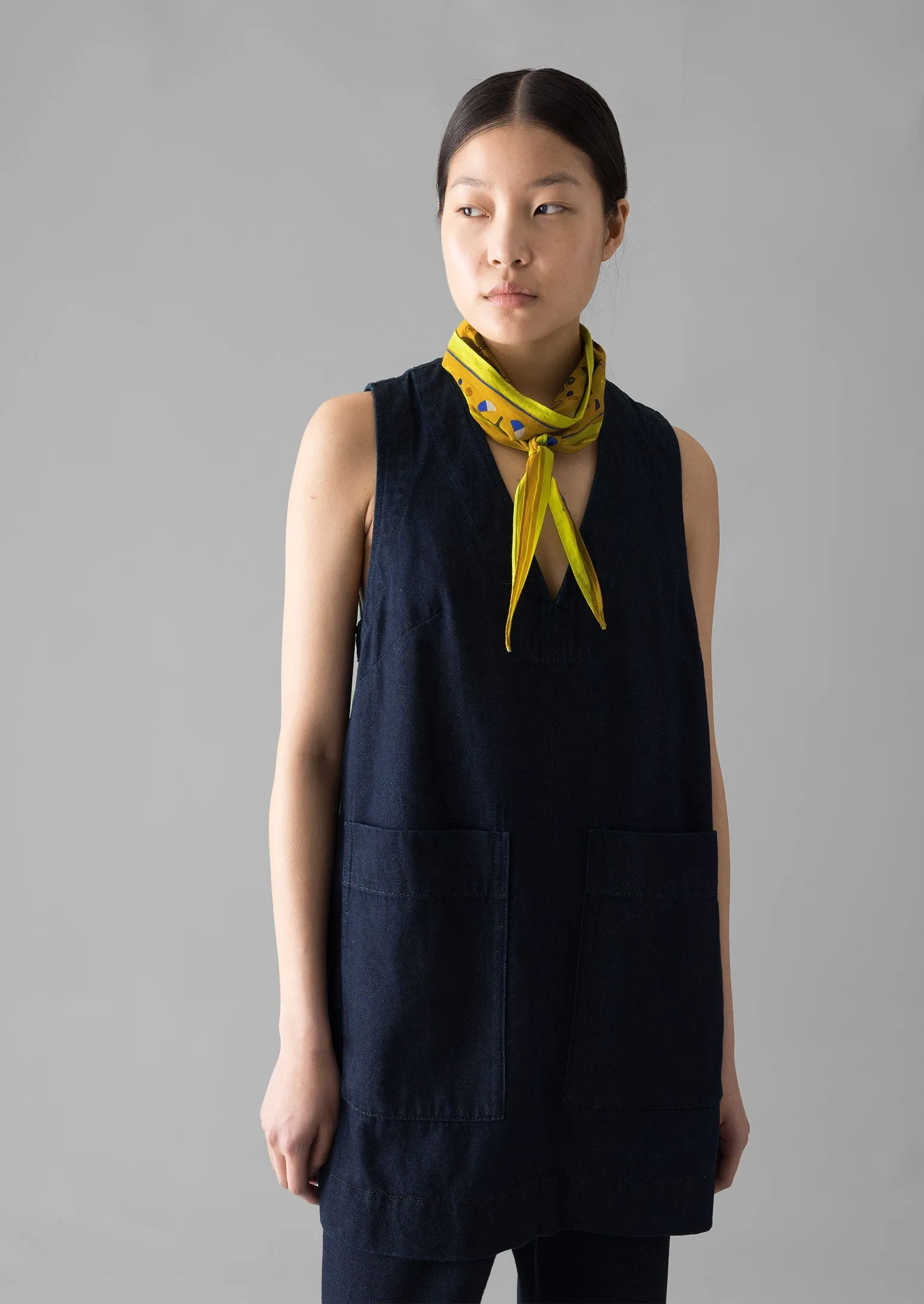 Indigo Denim Cotton Tunic | Indigo