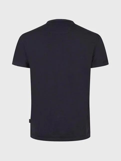 John Varvatos - The Short Sleeve Burnout Henley Tee