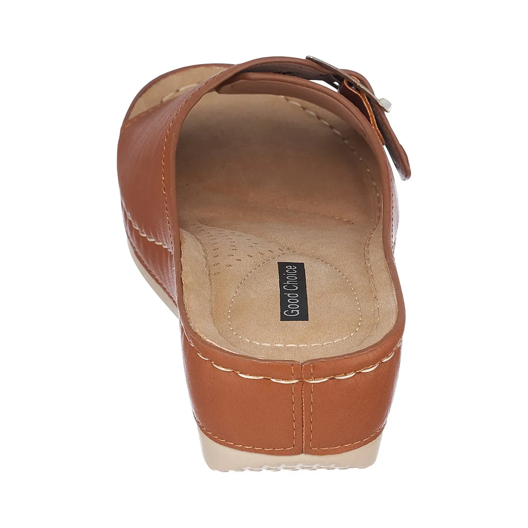 Justina Tan Wedge Sandals