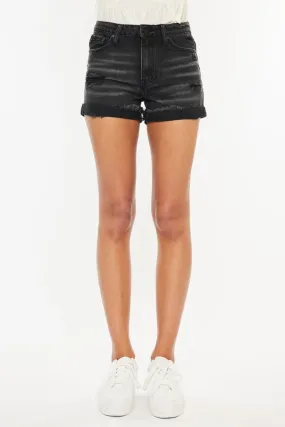 Kancan High Waist Distressed Denim Shorts