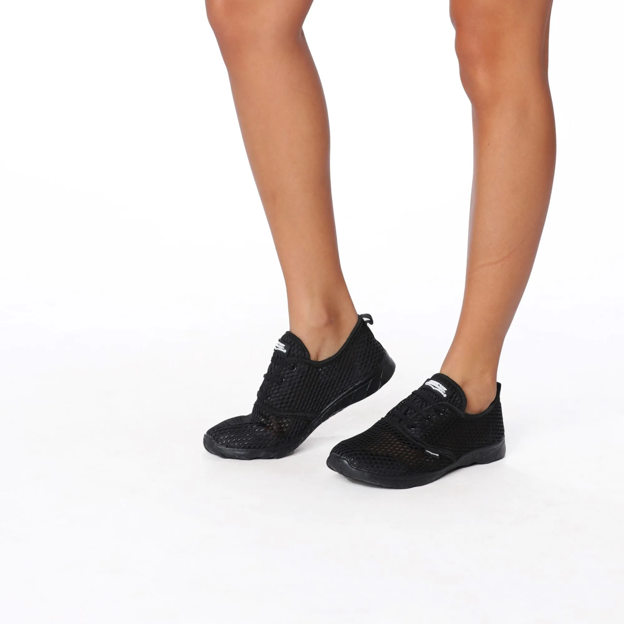 Ladies Aqua Sneaker Black