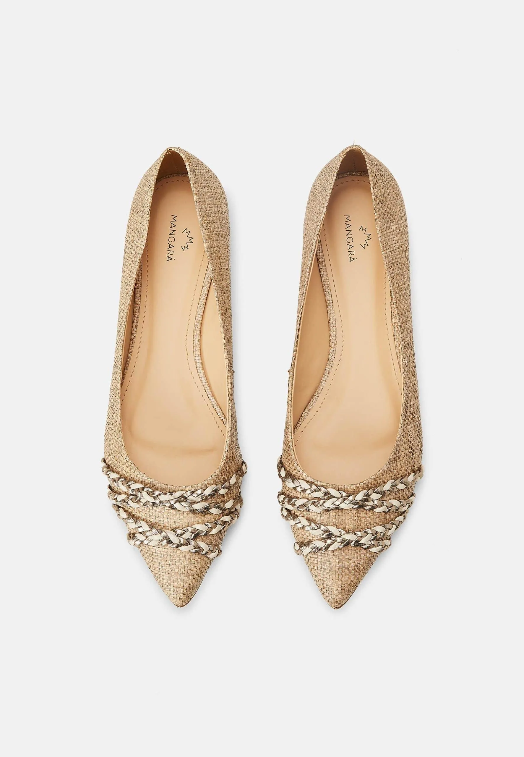 Ladies Sophisticated Flexible Ballerinas in Beige