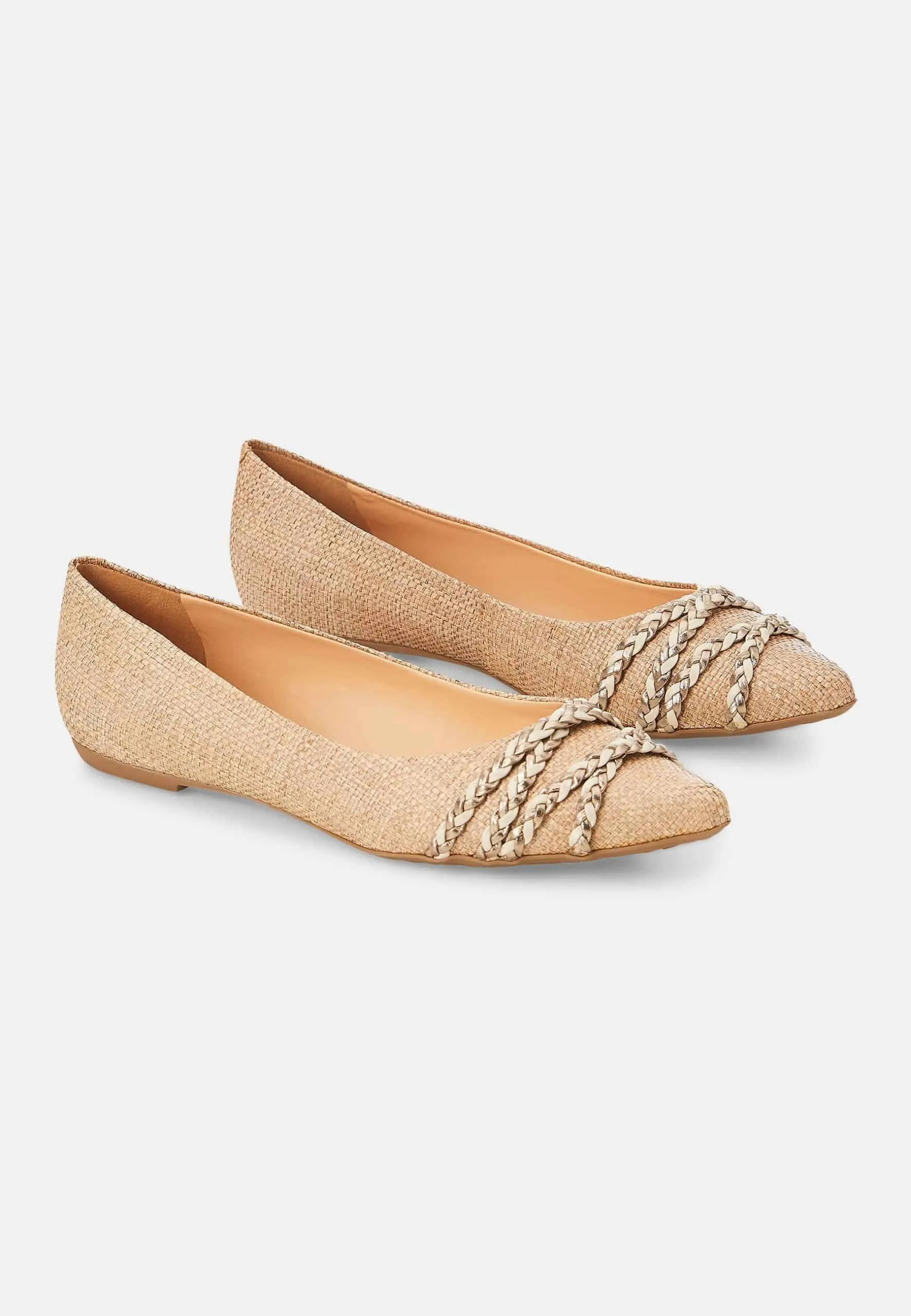 Ladies Sophisticated Flexible Ballerinas in Beige