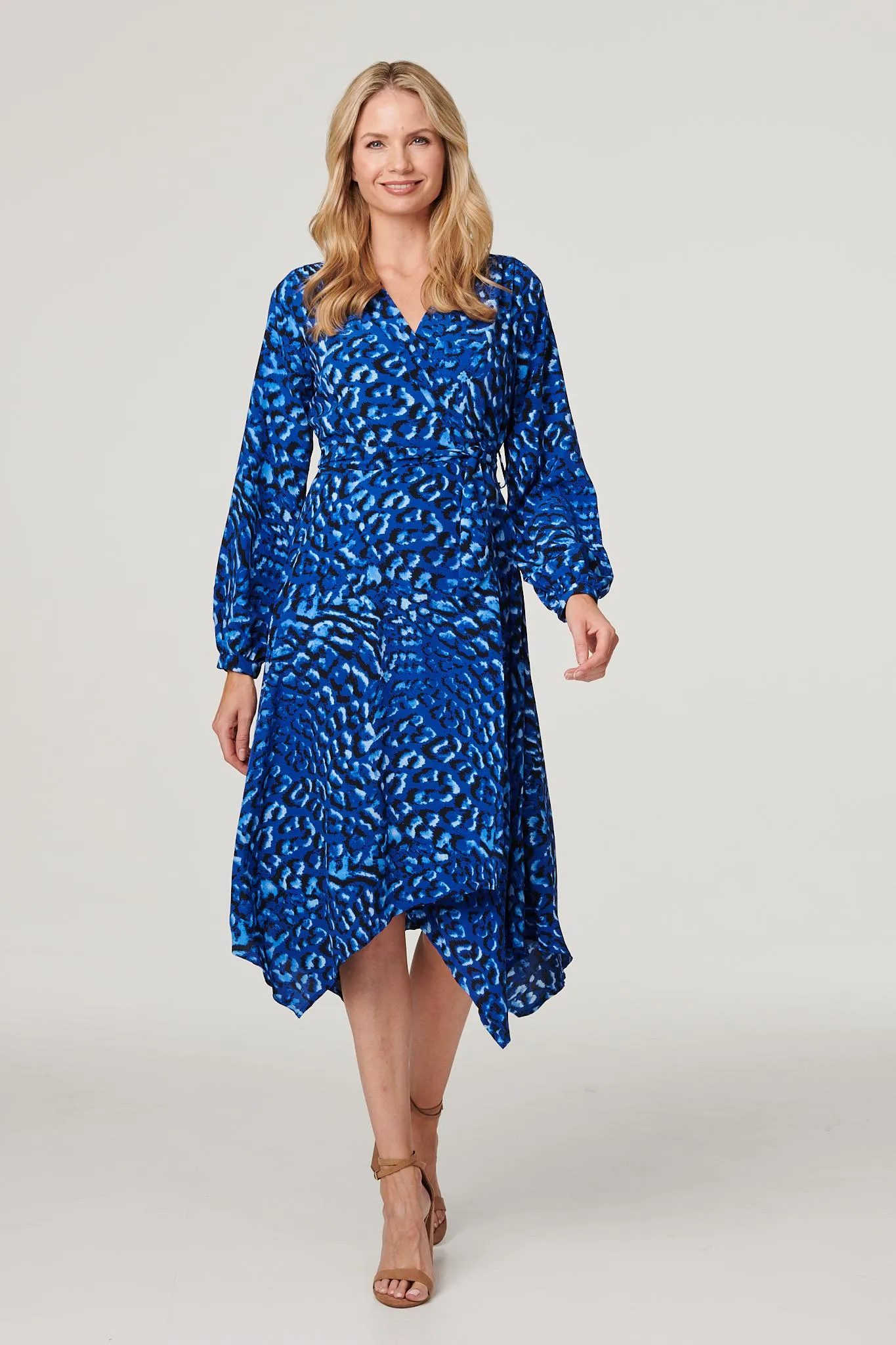 Leopard Print Hanky Hem Dress