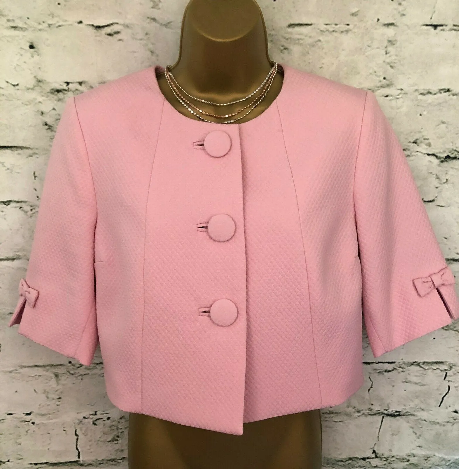 Libra Baby Pink Short Occasion Jacket UK 14 US 10 EU 42 BNWT