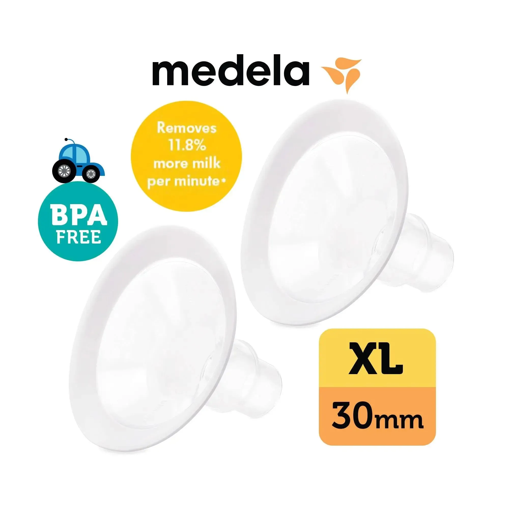 Medela NEW PersonalFit Flex Breast Shield (Pack of 2) - XL