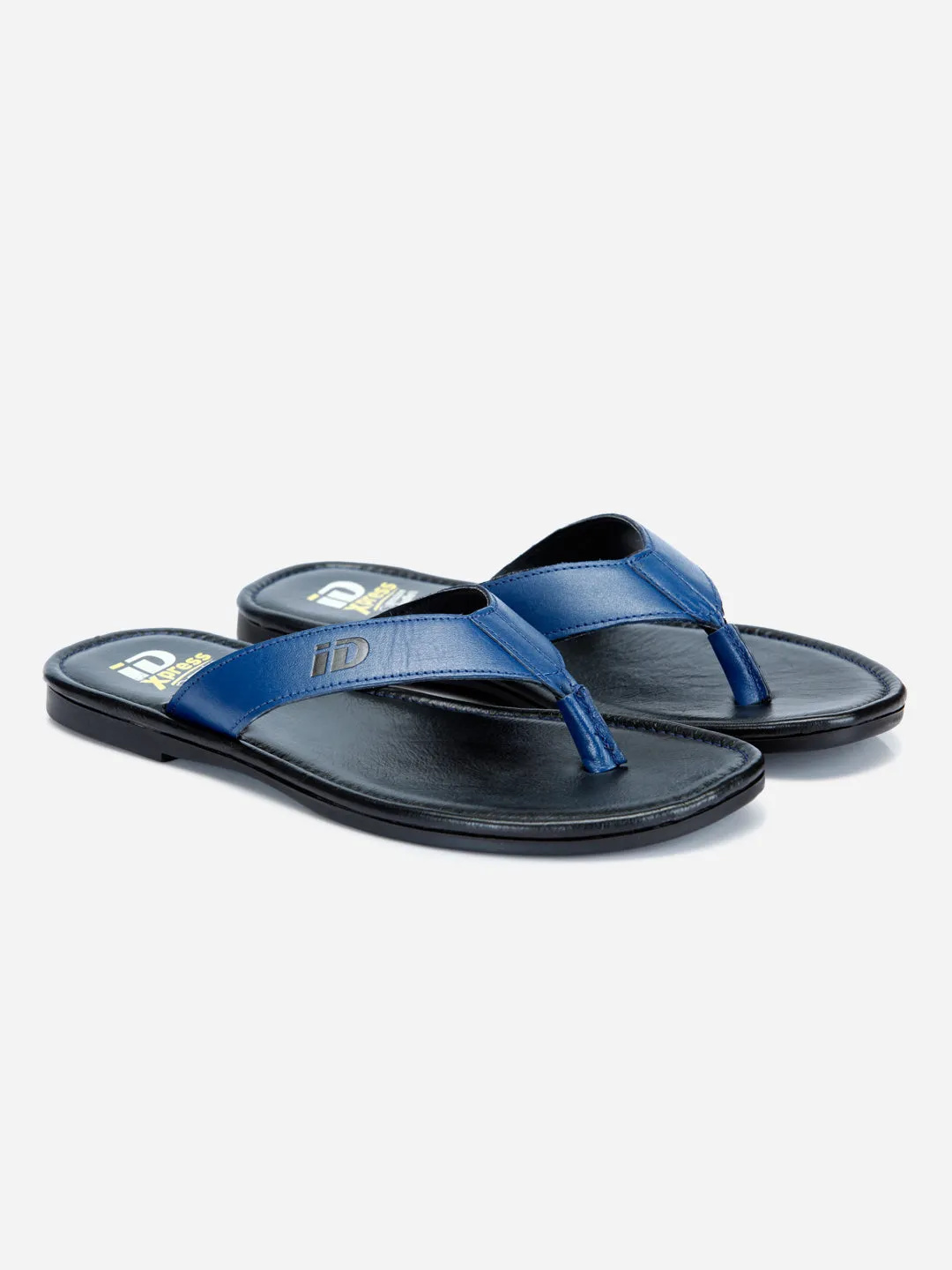 Men's Blue Thong-Style Flat Casual Sandal (ID4135)