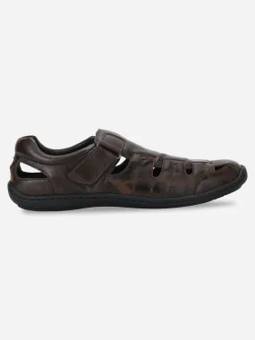 Men's Brown Hurache Casual Sandal (ID4033)