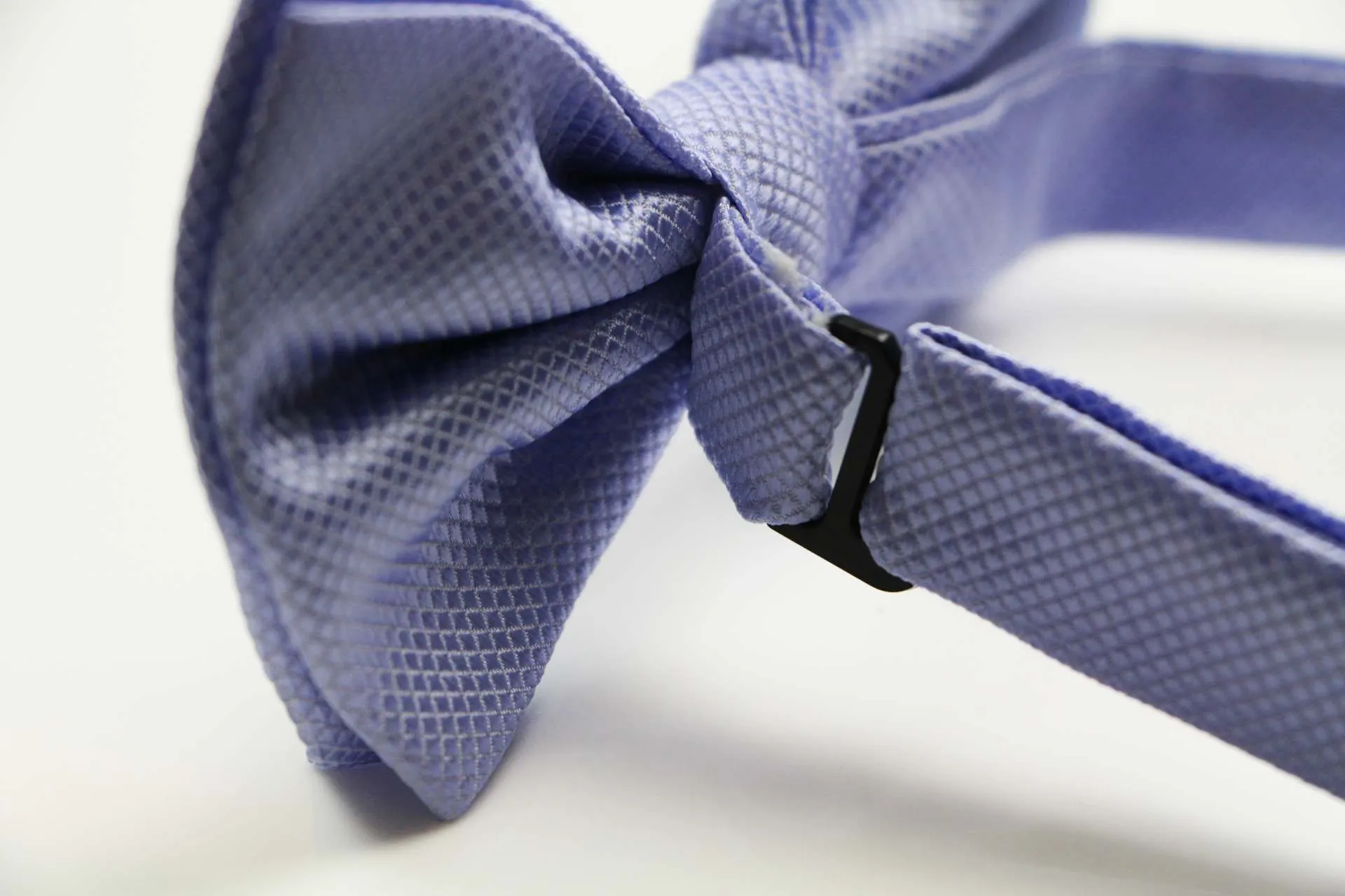 Mens Lavender Plain Coloured Checkered Bow Tie