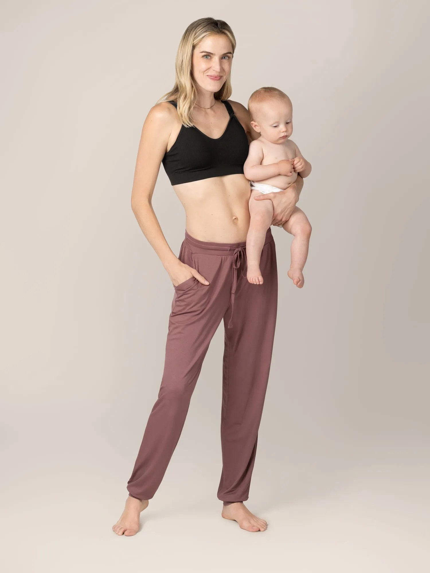 Mia Maternity & Nursing Lounge Bra | Black