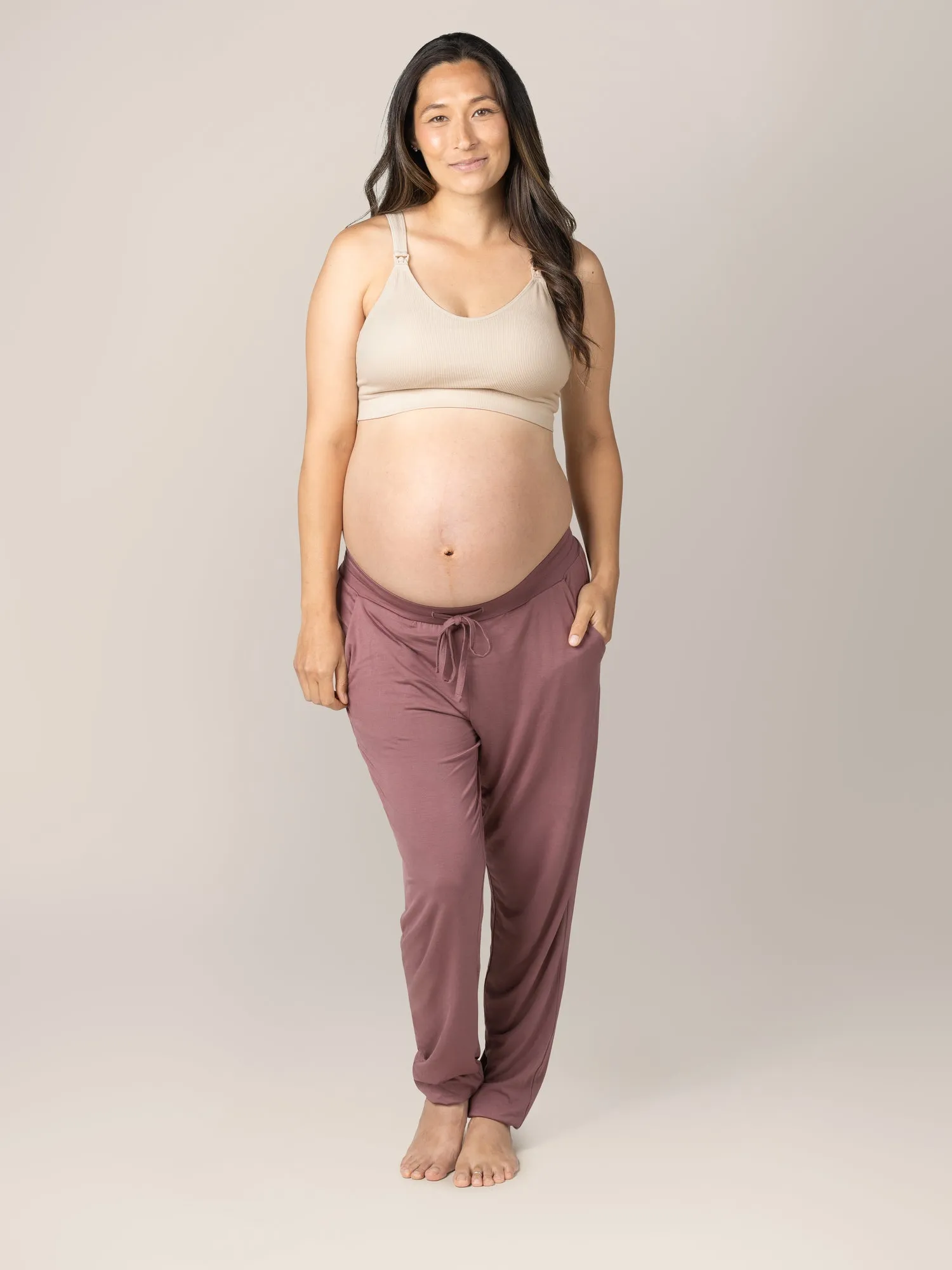 Mia Maternity & Nursing Lounge Bra | Stone