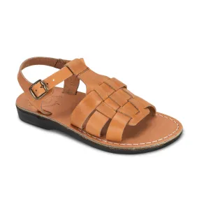 Mikayla - Open Toe Fisherman-Style Sandal | Tan