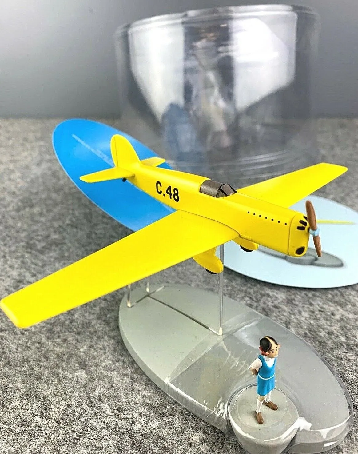 MOULINSART TINTIN PLANE 29566 Prototype C.48 Jo Zette & Jocko Model Avion #46