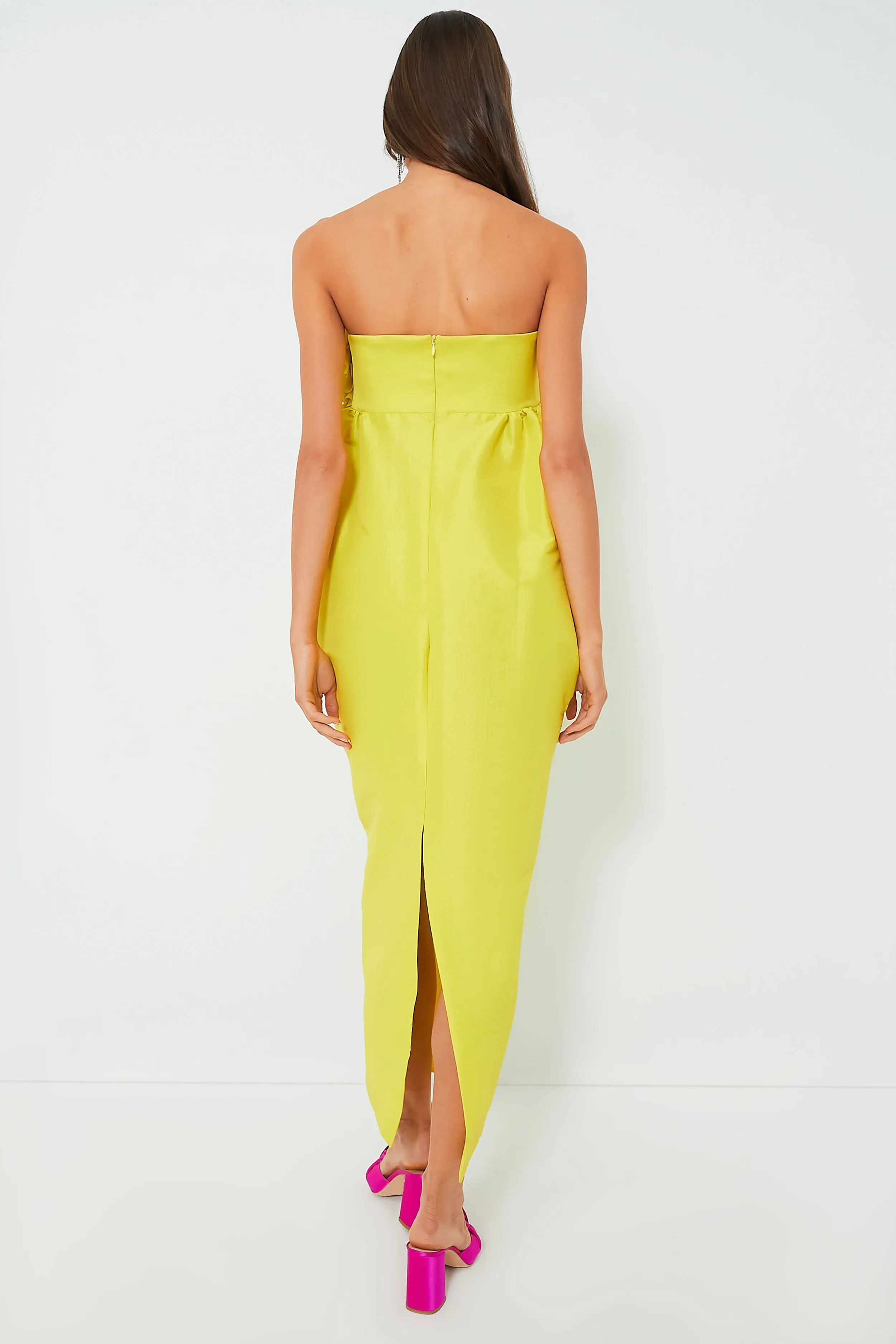 Neon Yellow Rosseta Dress