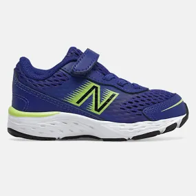 New Balance Marine Blue/Lemon Slush 680v6 A/C Toddler Sneaker