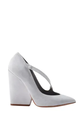 PALOMA GRAY SUEDE PUMPS