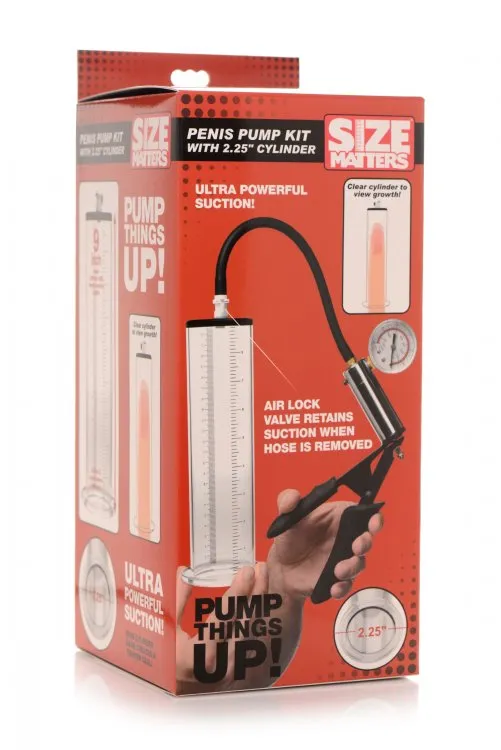 Penis Pump Kit with 2.25" Cylinder by Size Matters