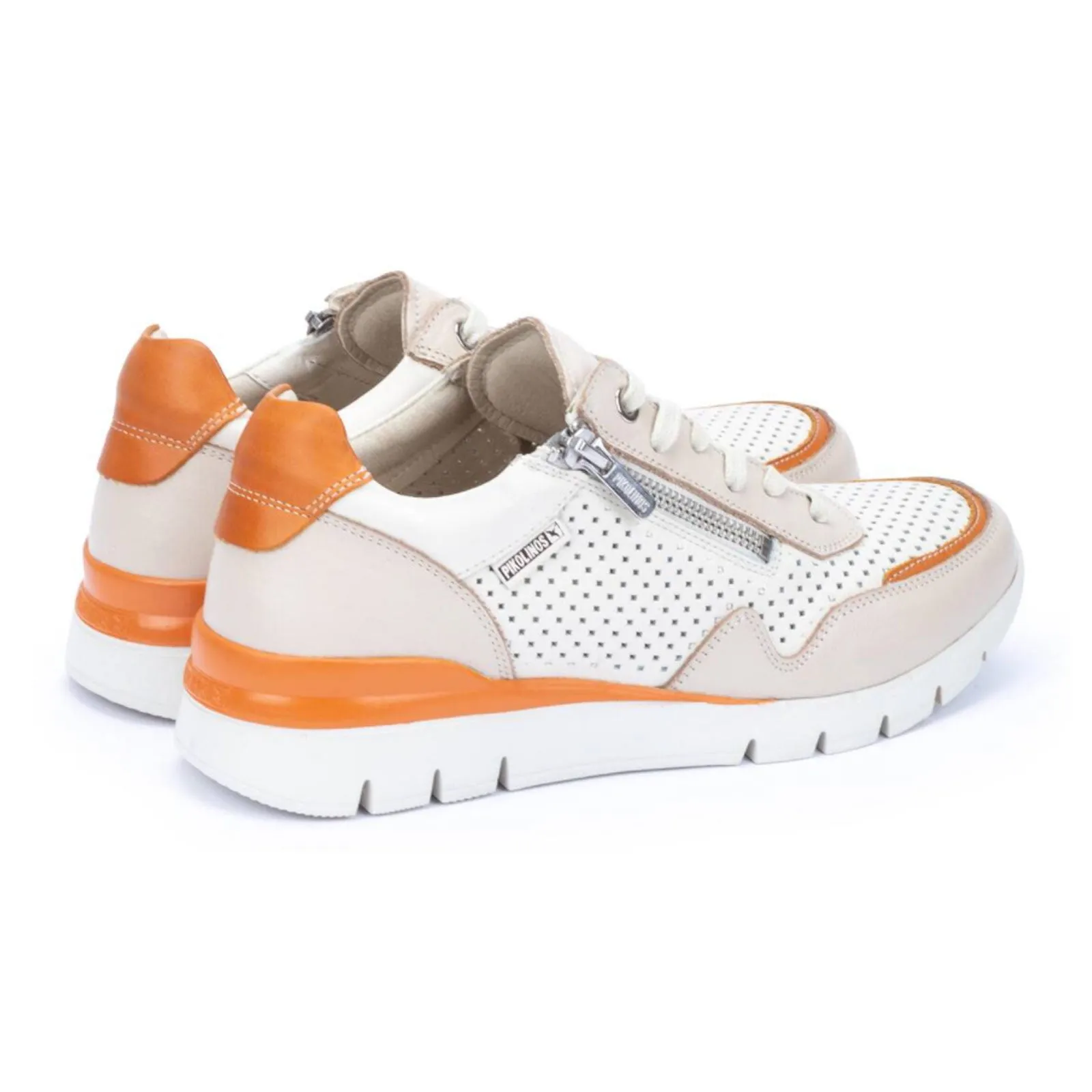 Pikolinos Cantabria W4R-6968C2 Sneaker (Women) - Marfil-Orange Leather