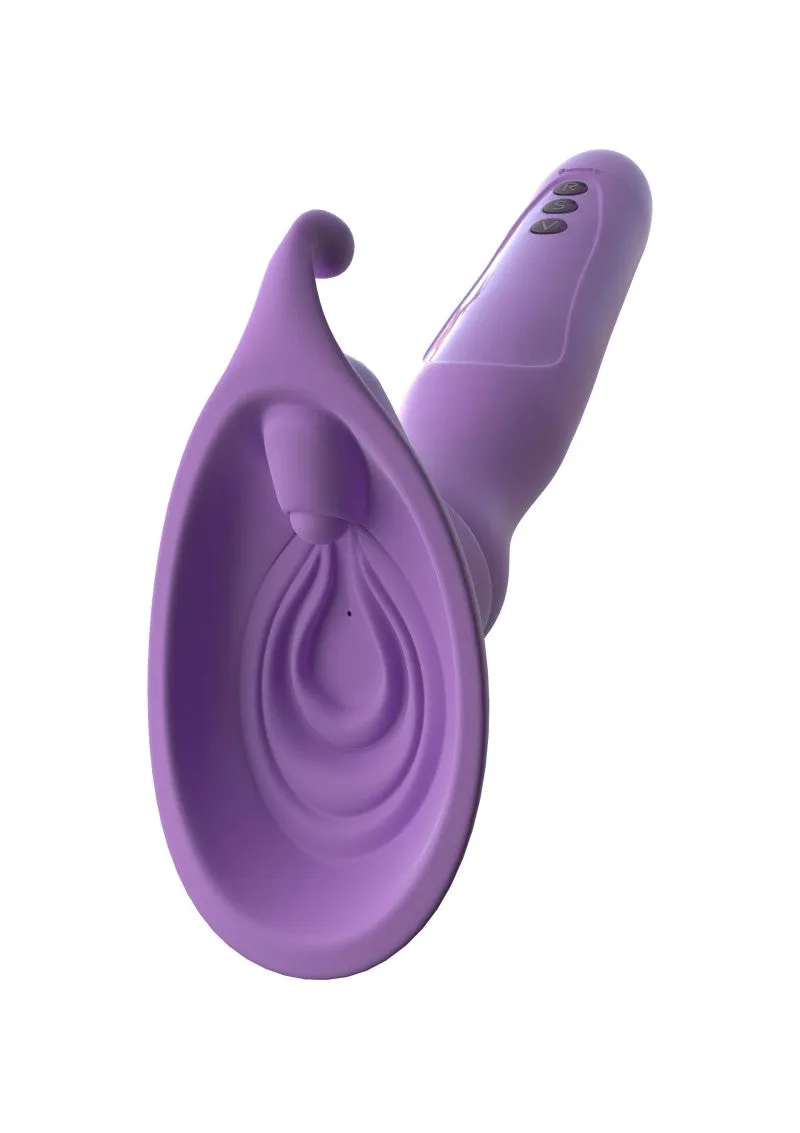 Pipedream Vibrating Pussy Pump | Purple | Roto Oral Suck | USB