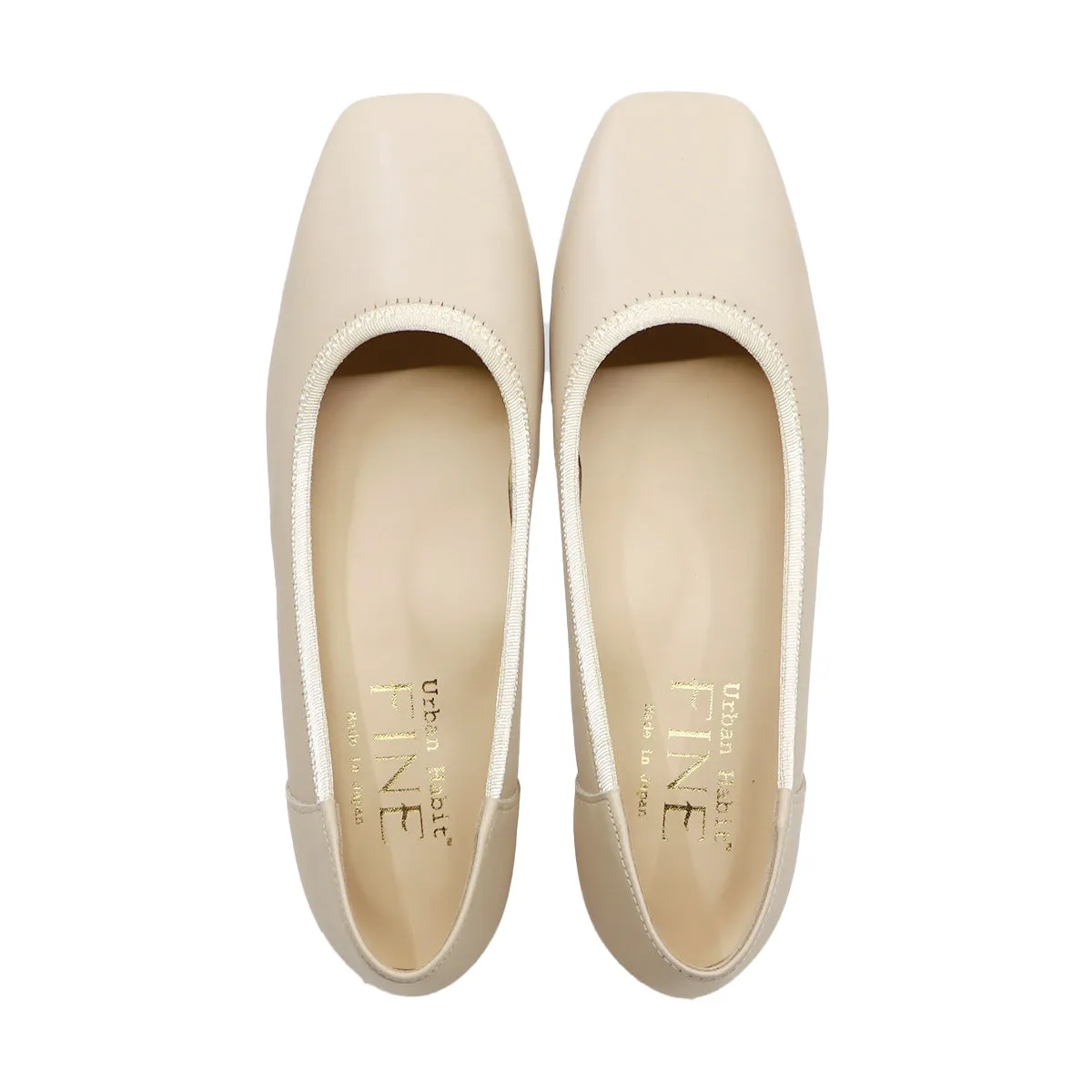 Pitta Soft Low Oak Beige Balanced Heel Pumps