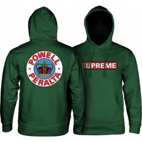 Powell Peralta Supreme Midweight Hooded Sweatshirt - AlpineGreen