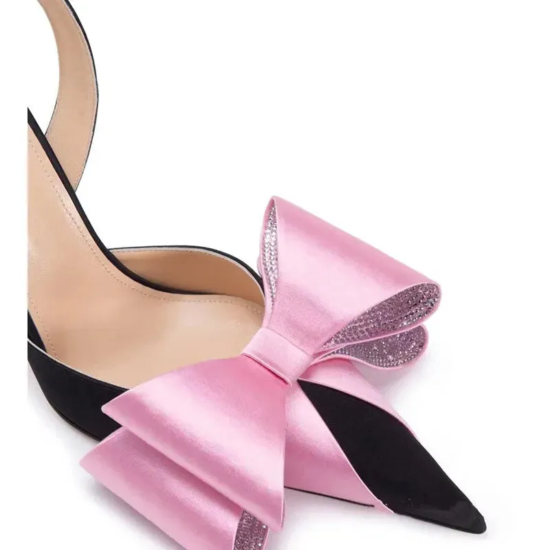 Pre Order:  Rhinestone Bow Stiletto Pumps