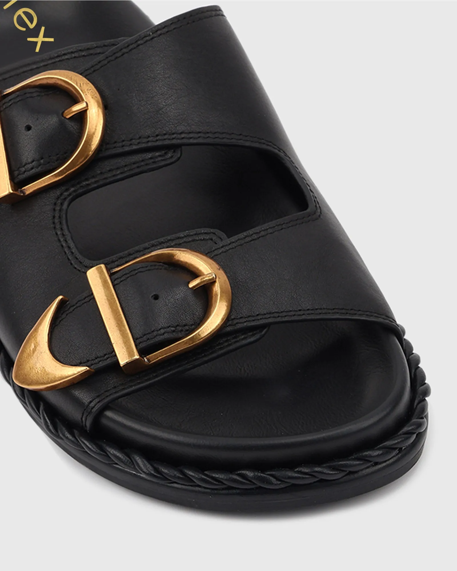 ZADIE Pre-Order Leather Slides with Buckle