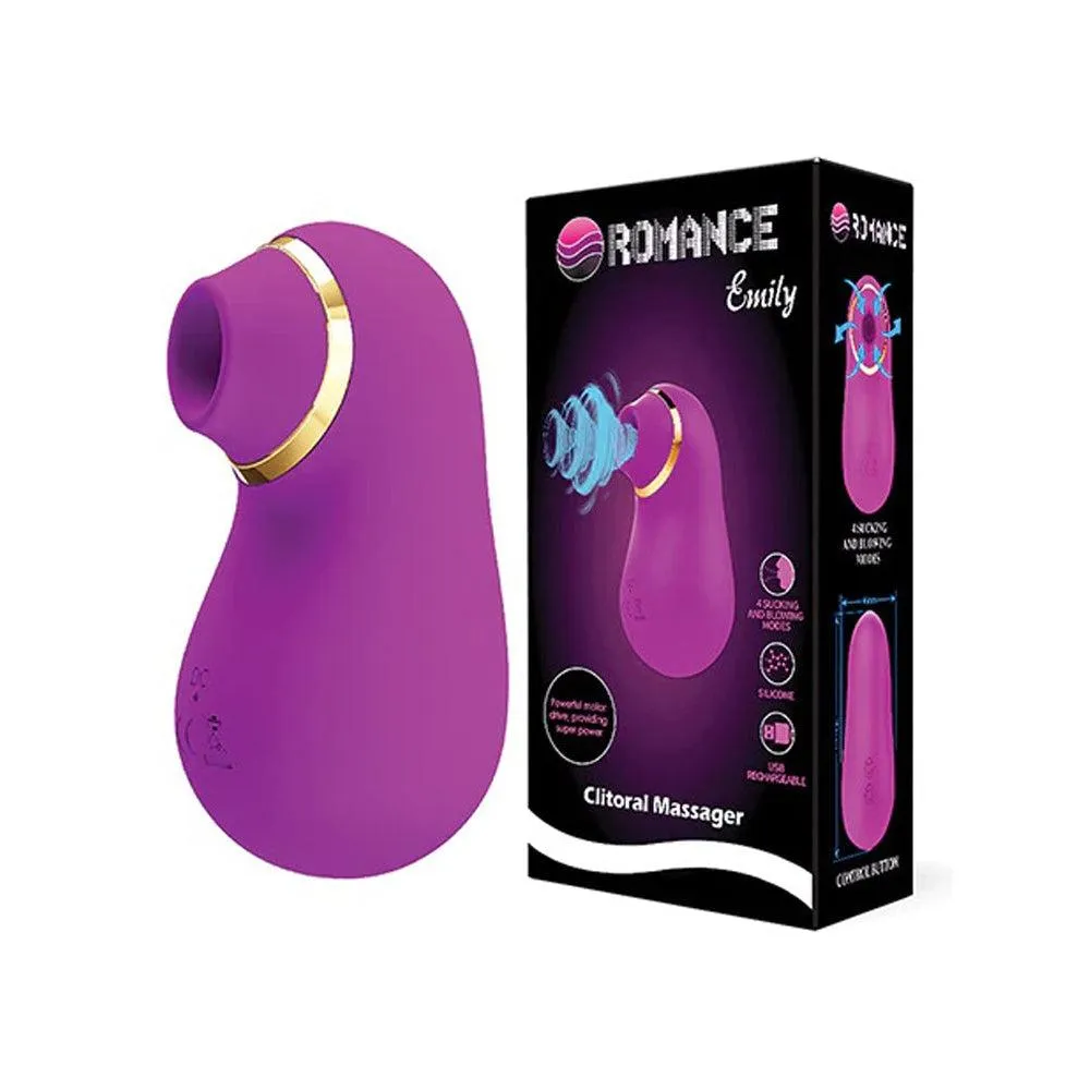 Pretty Love Romance Emily Sucking Clitoral Massager - Fuchsia