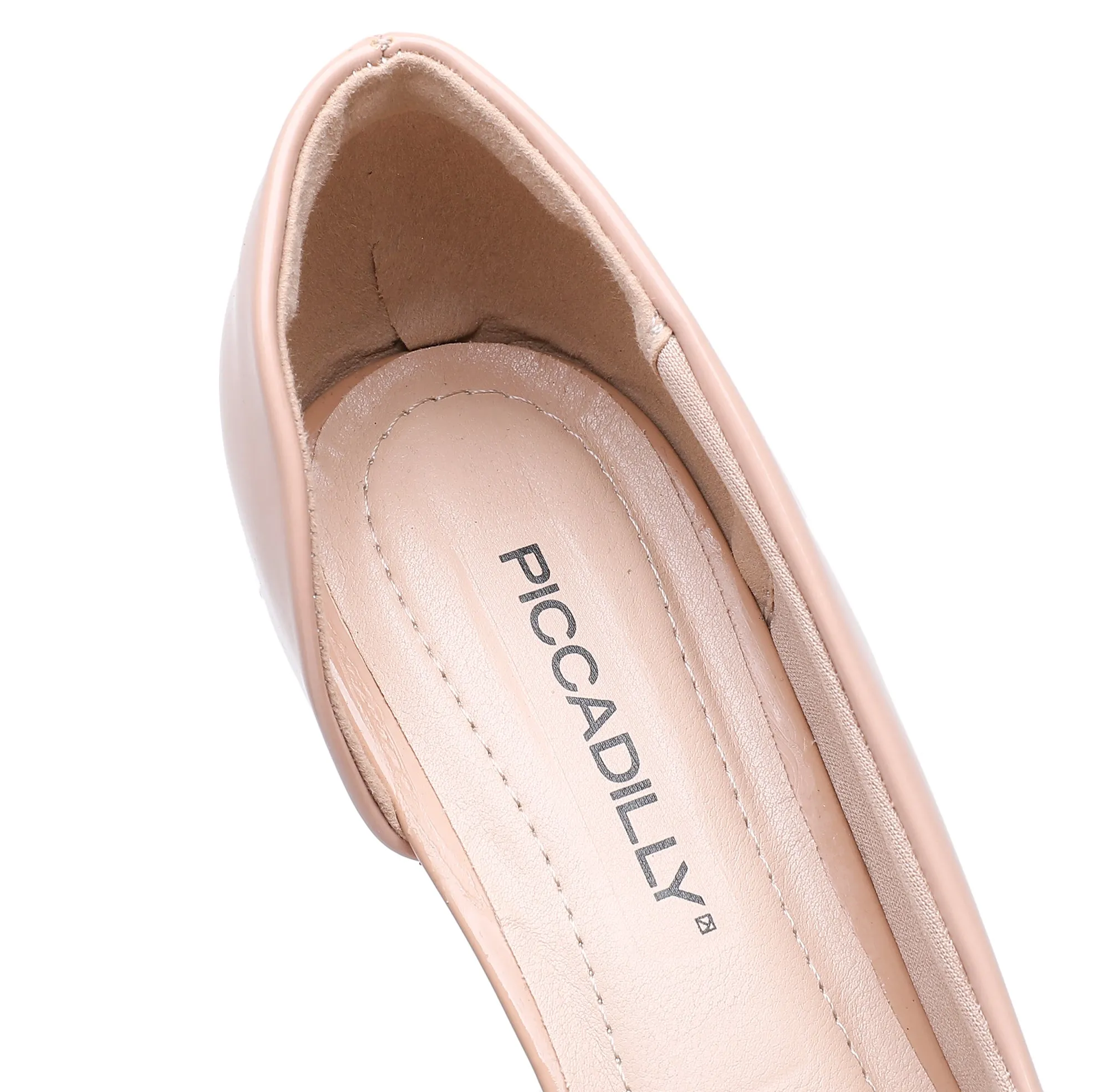 Purr-fect Elegance Pumps - Nude Patent (740.019)