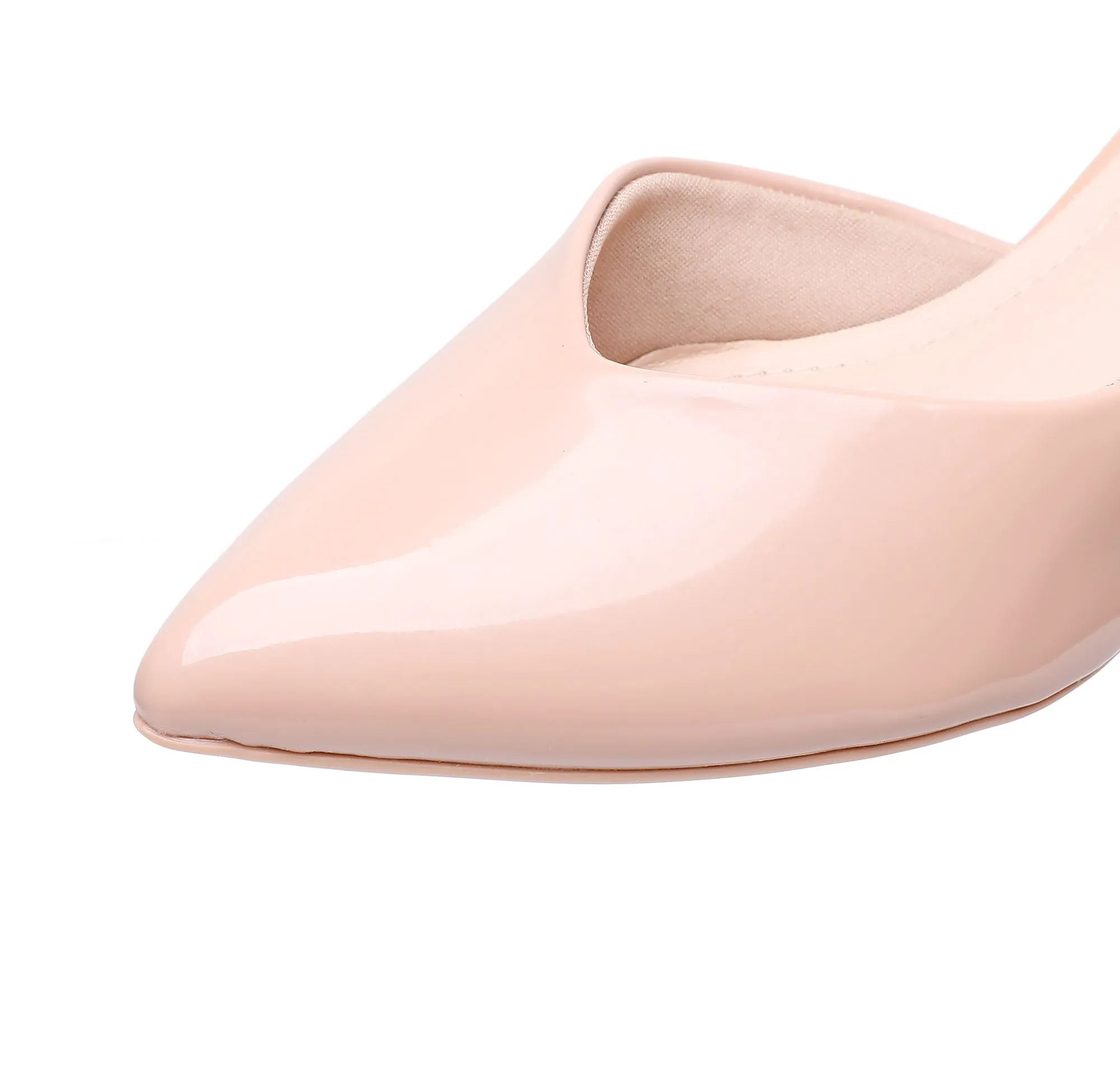 Purr-fect Elegance Pumps - Nude Patent (740.019)