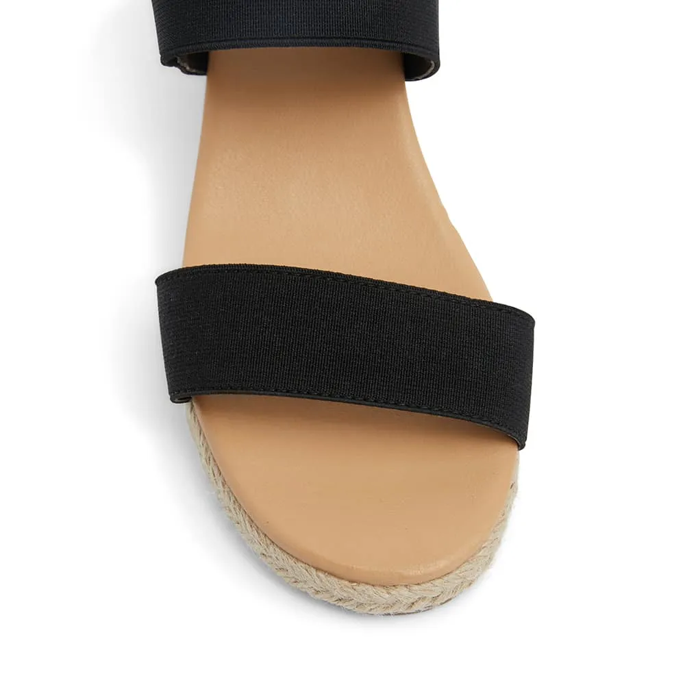 Sandy Espadrille in Black Fabric