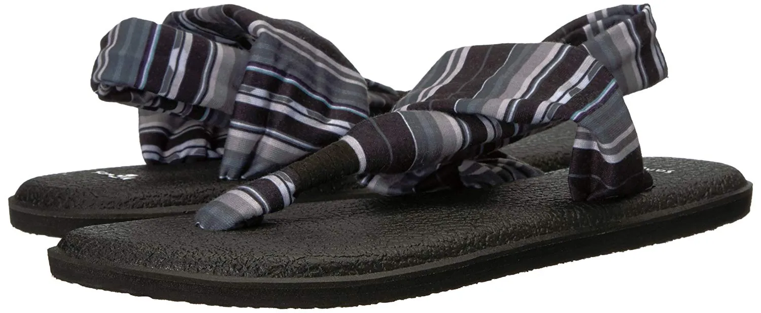 Sanuk Women's Yoga Sling 2 Print Vintage Sandal Black White Blanket Sandals - Women's