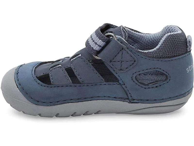 Stride Rite Sonny Boys Soft Motion Baby Toddler Blue Leather Sandals