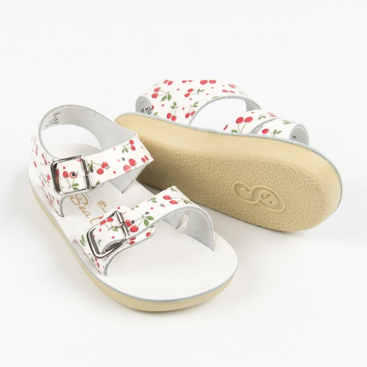 Sun San Sea Wee Salt Water Sandals - Cherry Print