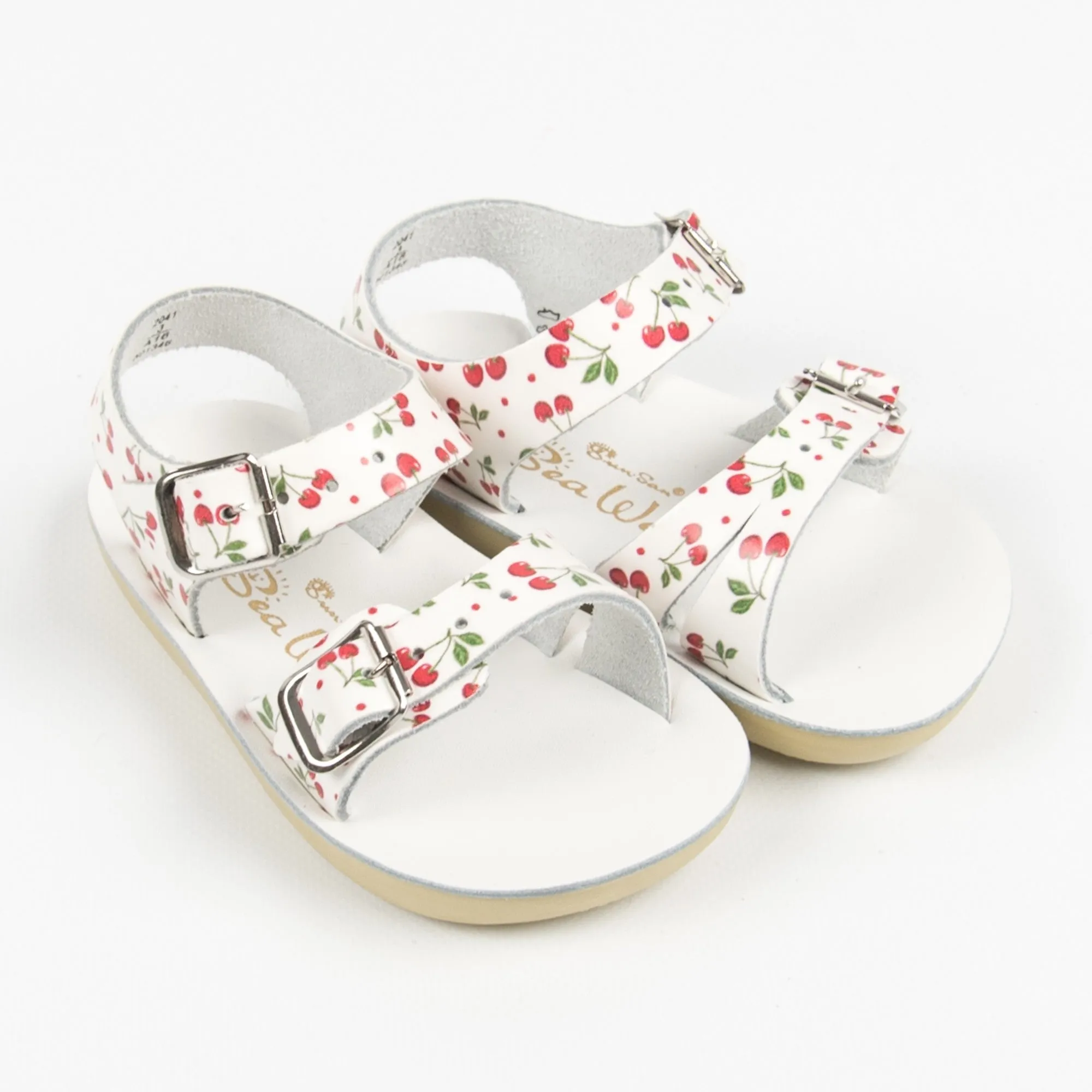 Sun San Sea Wee Salt Water Sandals - Cherry Print