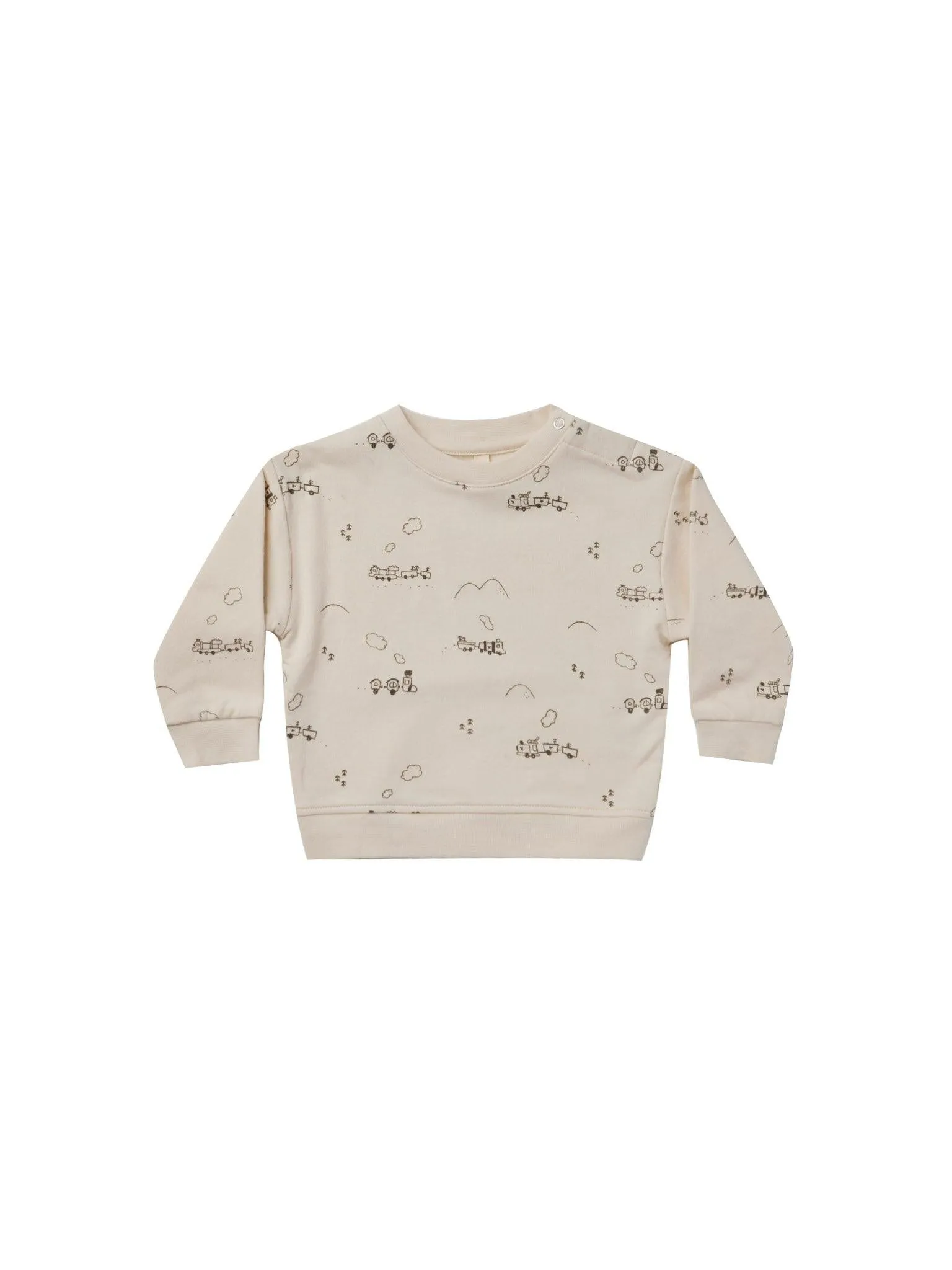 Sweatshirt | Fleece Trains | Quincy Mae