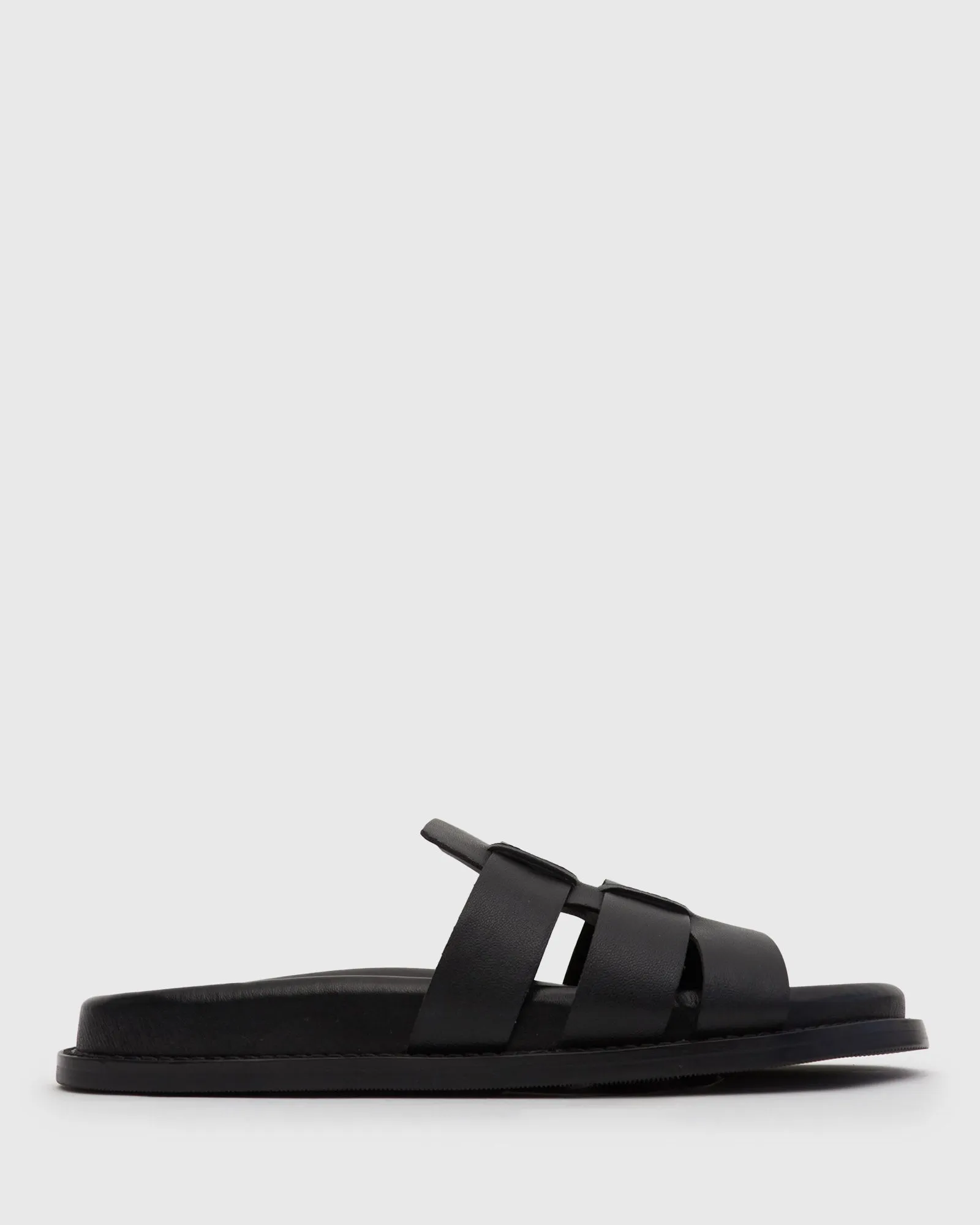 TAMARA Leather Footbed Slide Sandals